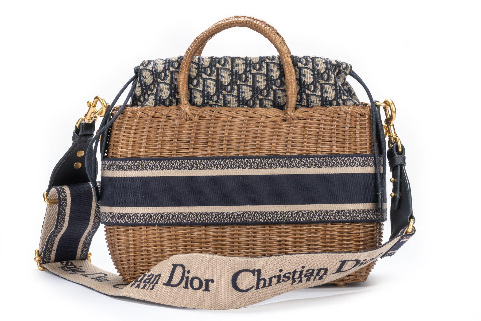 DIOR New Wicker Oblique Bag For Sale 10