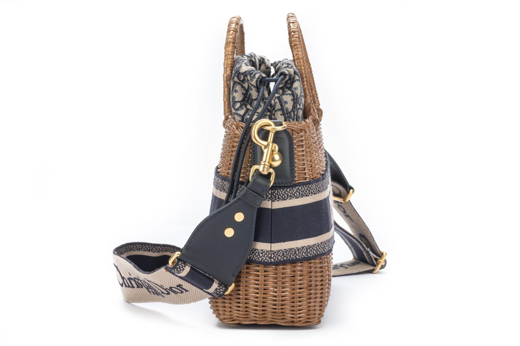 christian dior wicker bag