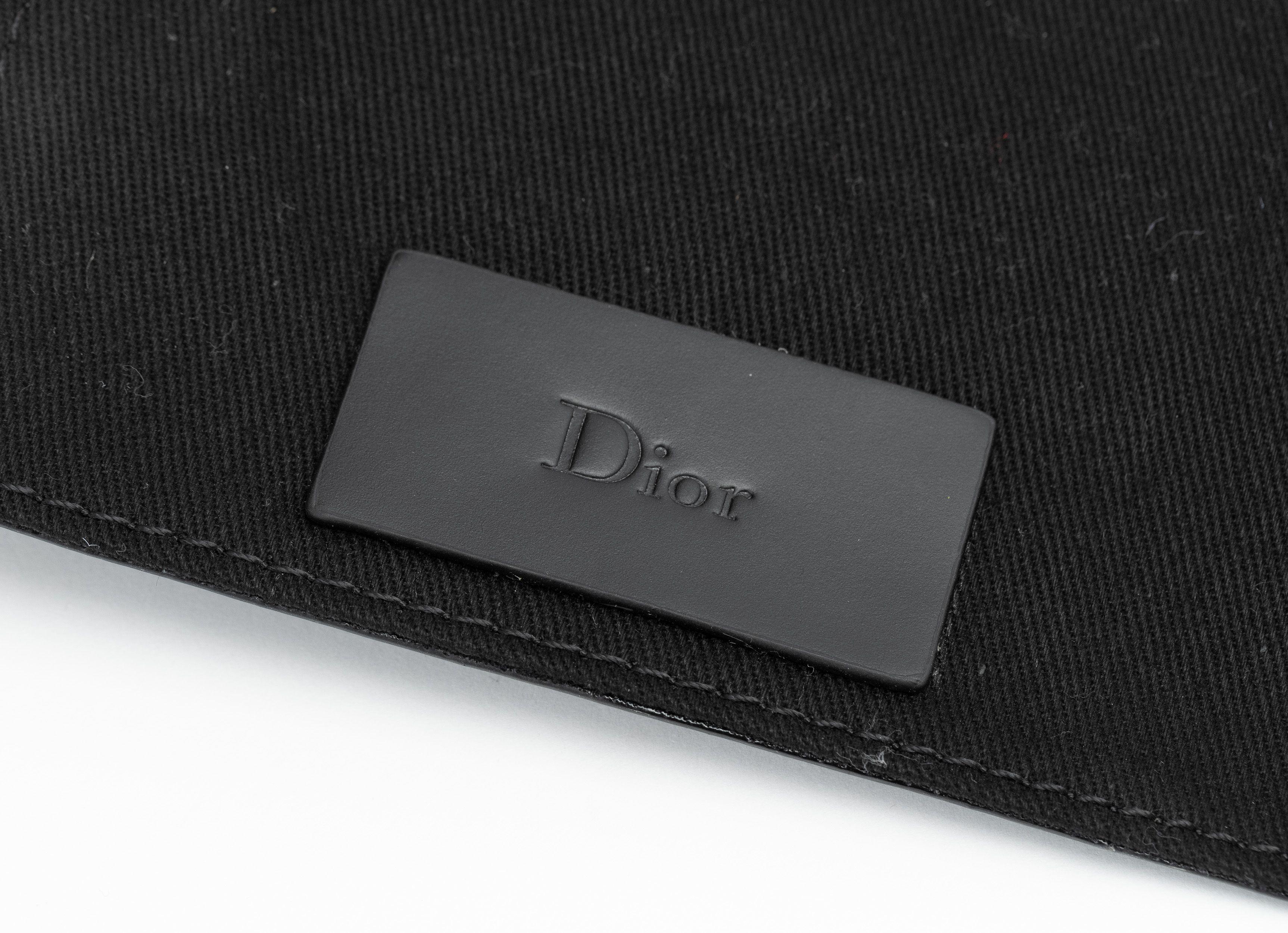 Dior NIB Black Leather Travel Shoe Kit For Sale 2