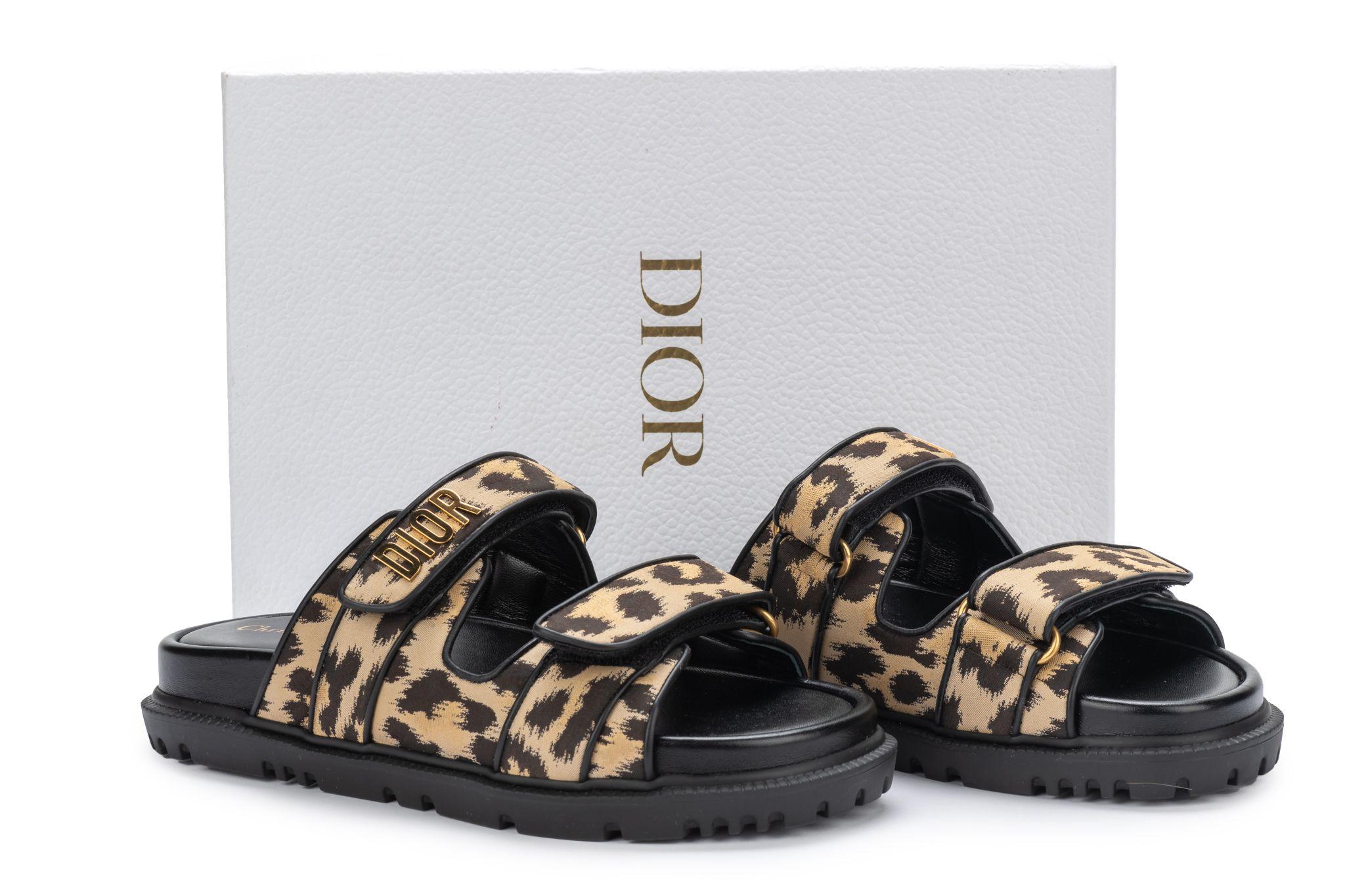 Christian Dior Leopard pony hair print sandals. They're new never worn and come with the original box. European size 37, US size 6.5. Retail price in store $1290.