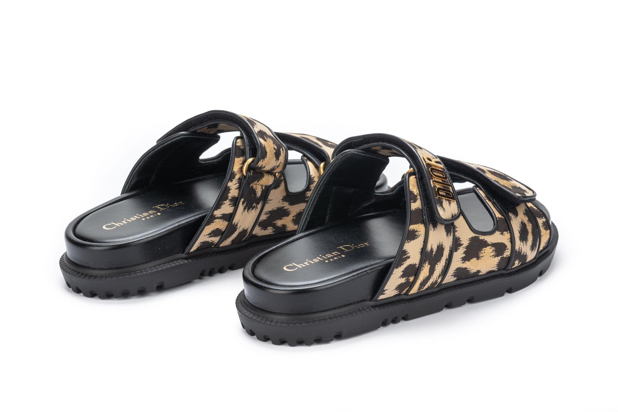 Women's Dior NIB Leopard Pony Hair Sandals For Sale