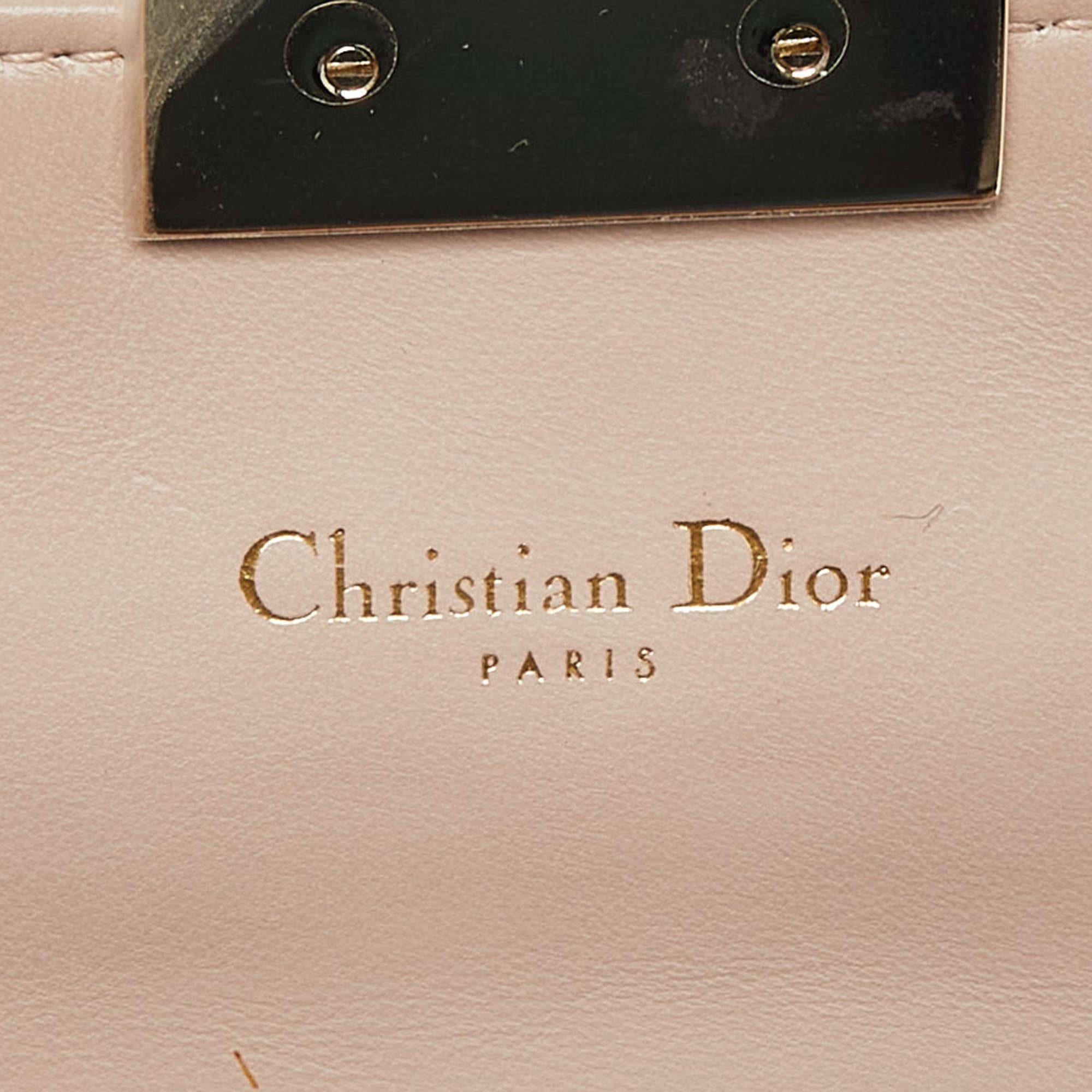Dior Nude Cannage Patent Leather Miss Dior Promenade New Chain Clutch 4