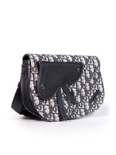 Dior Oblique Canvas Saddle Messenger Pouch