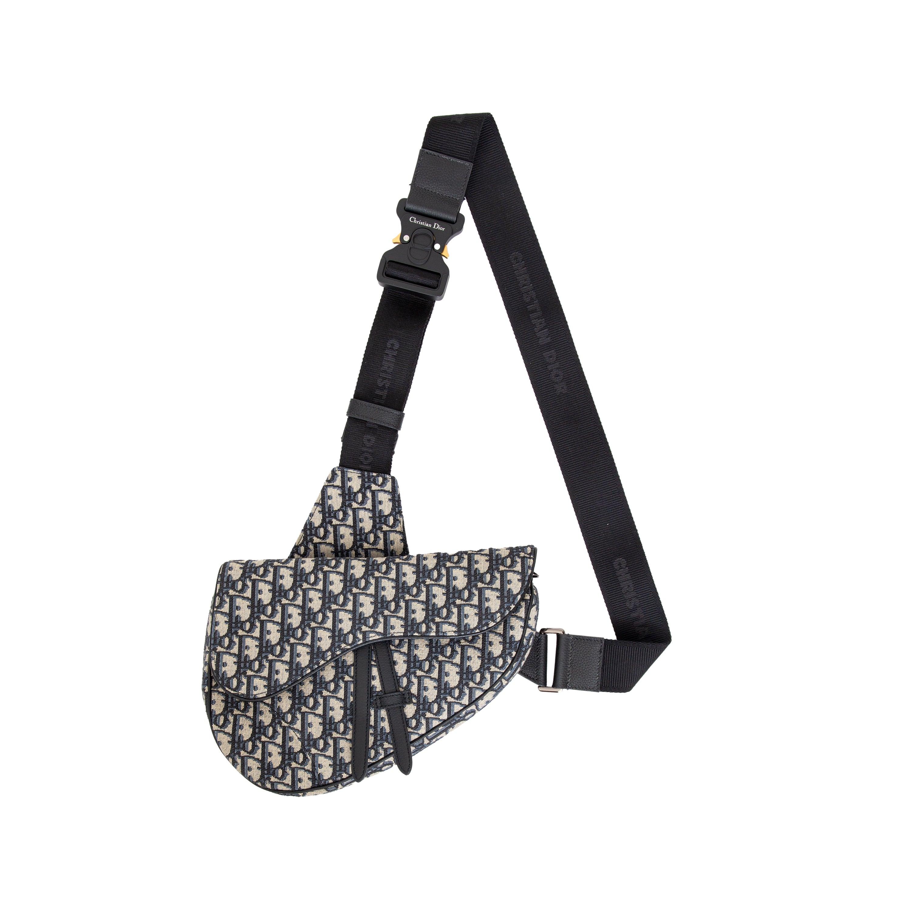 Gray Dior Oblique Jacquard Saddle Bag - '20s For Sale