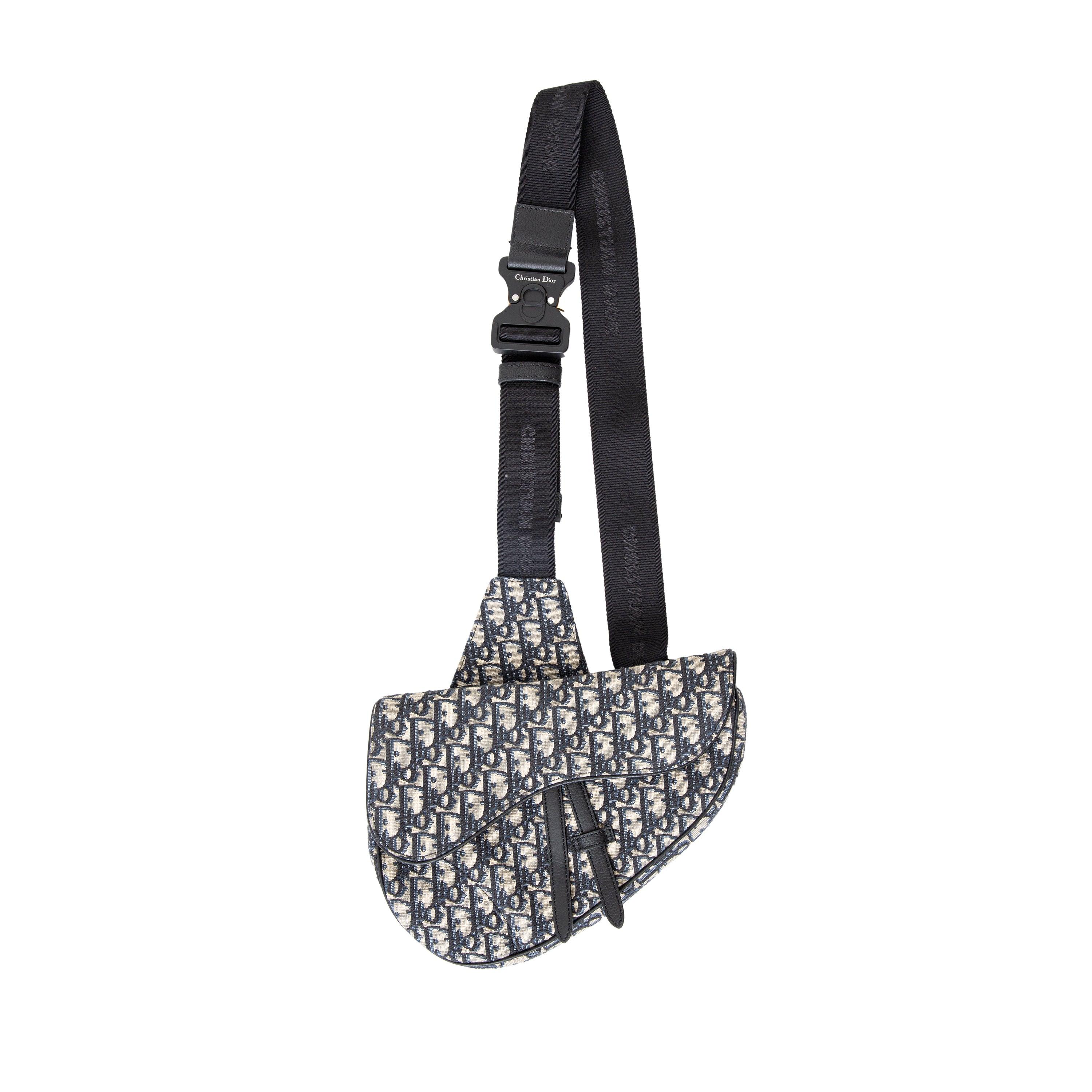 Dior Oblique Jacquard Saddle Bag - '20s In Excellent Condition For Sale In Milano, IT