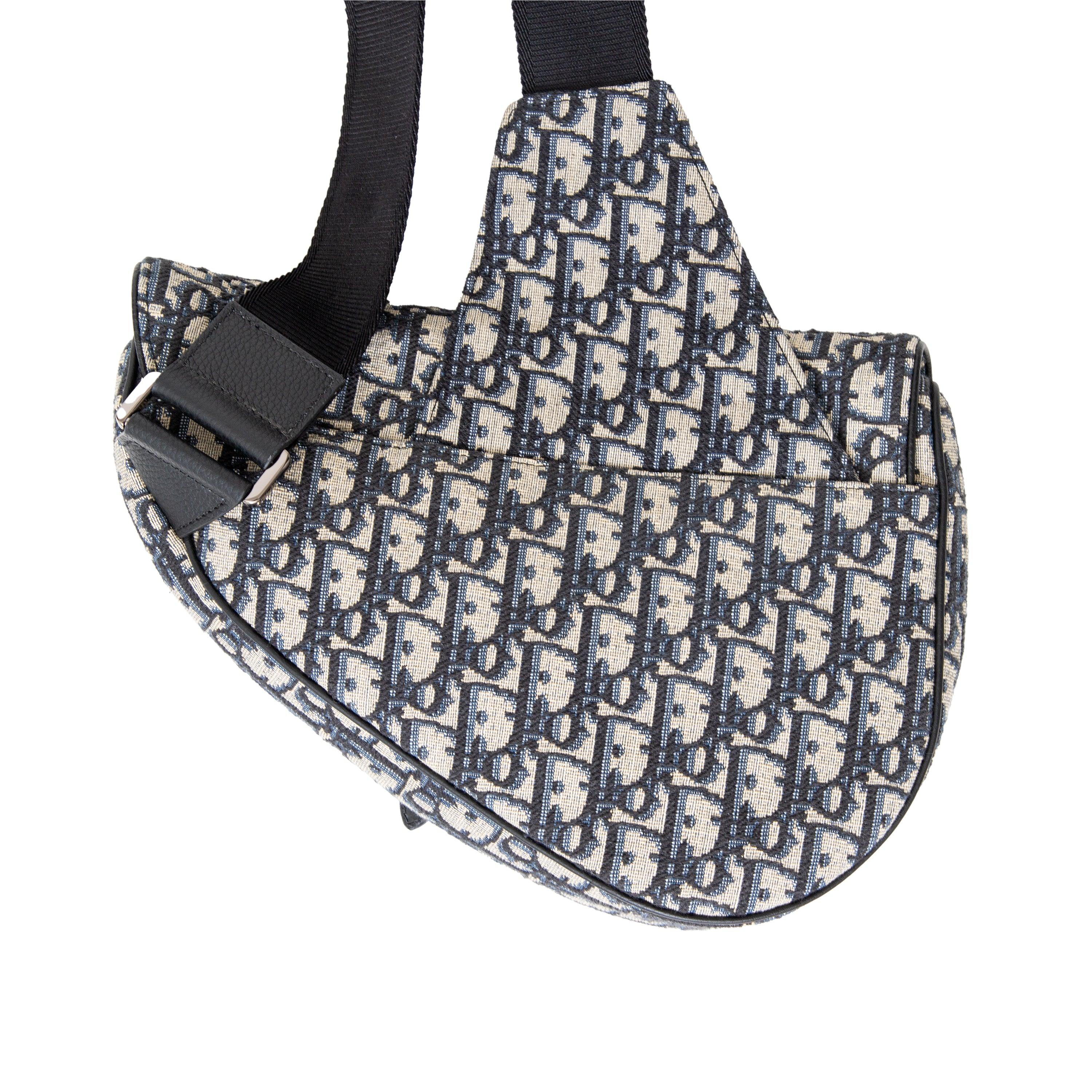 Dior Oblique Jacquard Saddle Bag - '20s For Sale 2