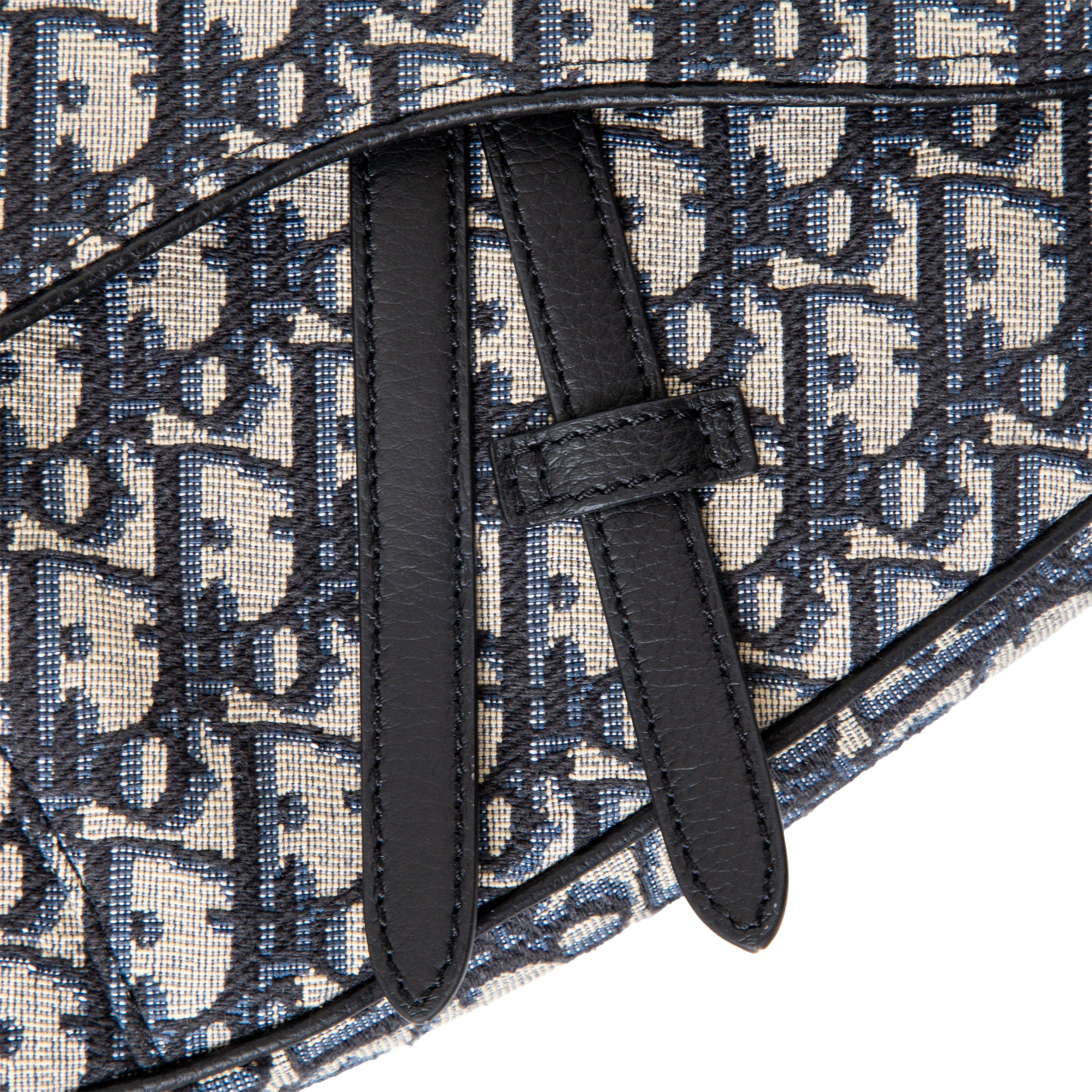 Dior Oblique Jacquard Saddle Bag - '20s For Sale 3