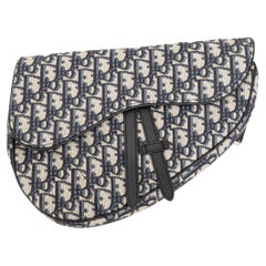 Dior Oblique Jacquard Saddle Bag - '20s