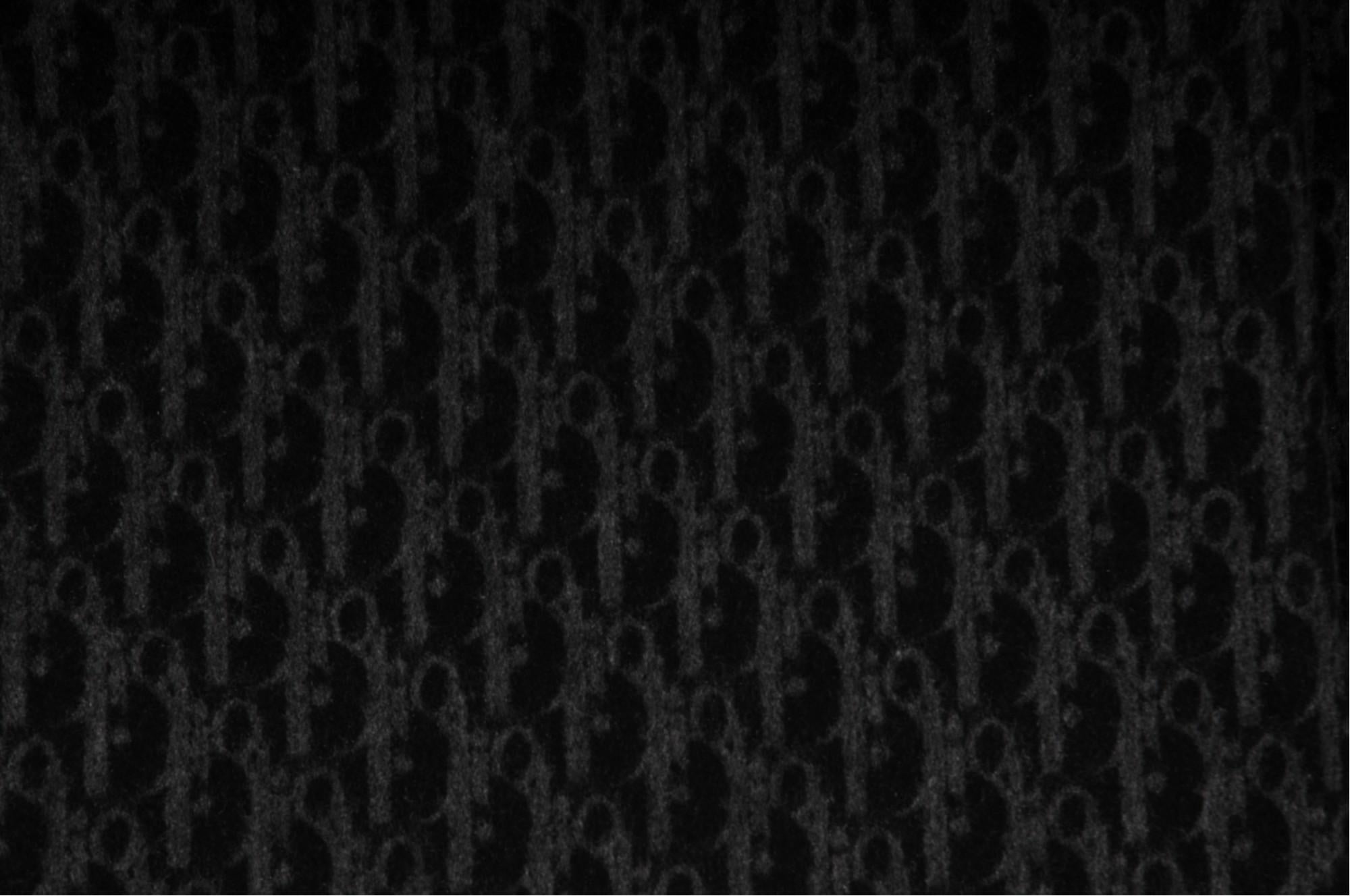 Bufanda con flecos y logotipo oblicuo Dior 59 x 68 Chal de seda gris grande Gris en venta