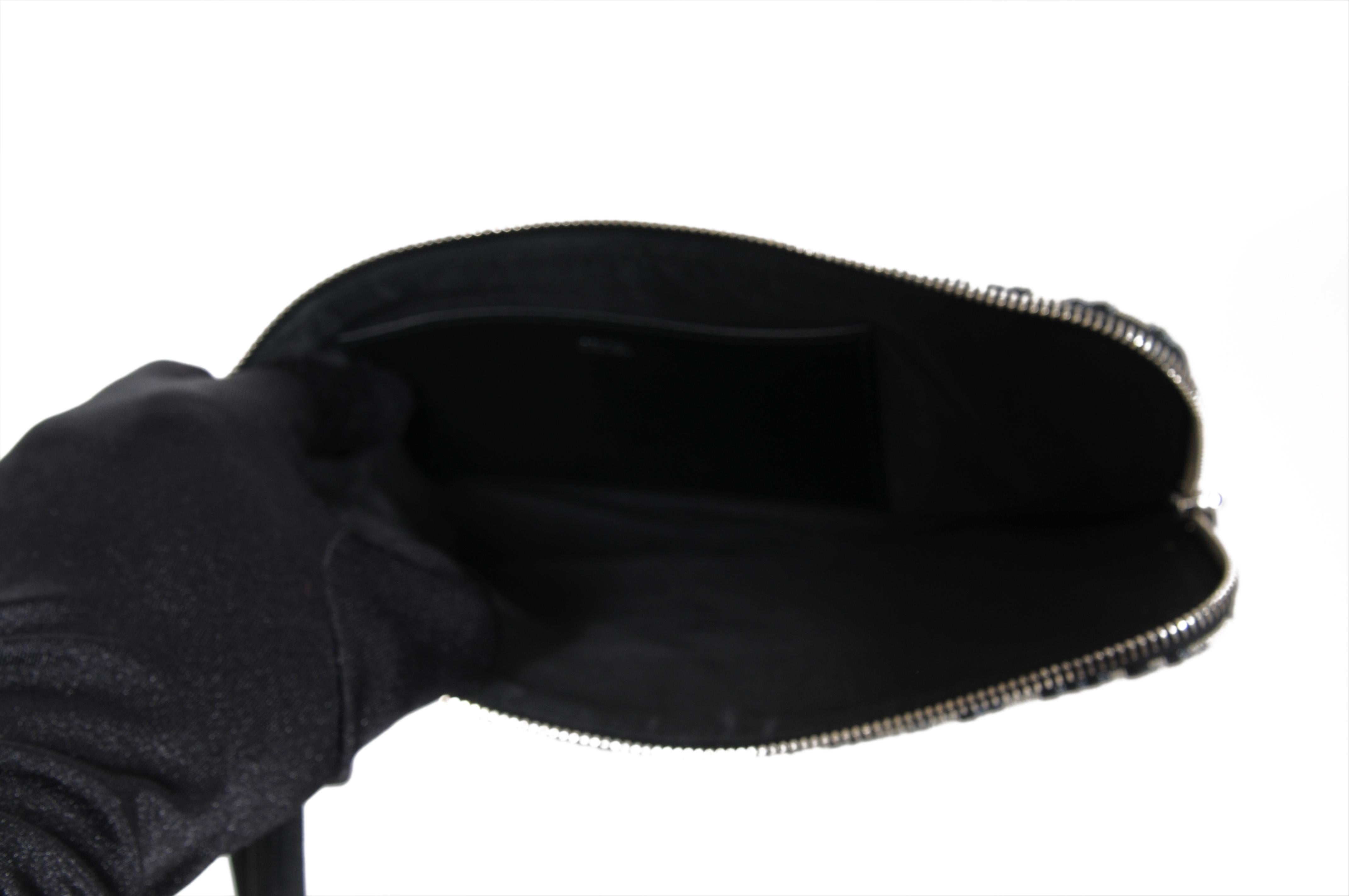 Dior Logo Obliquo Marsupio da polso Cartella da viaggio File Nero Blu Ipad Documento in vendita 8