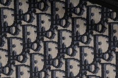 Dior Logo oblicuo Bolsa de viaje Carpeta Archivo Negro Azul Ipad Documento