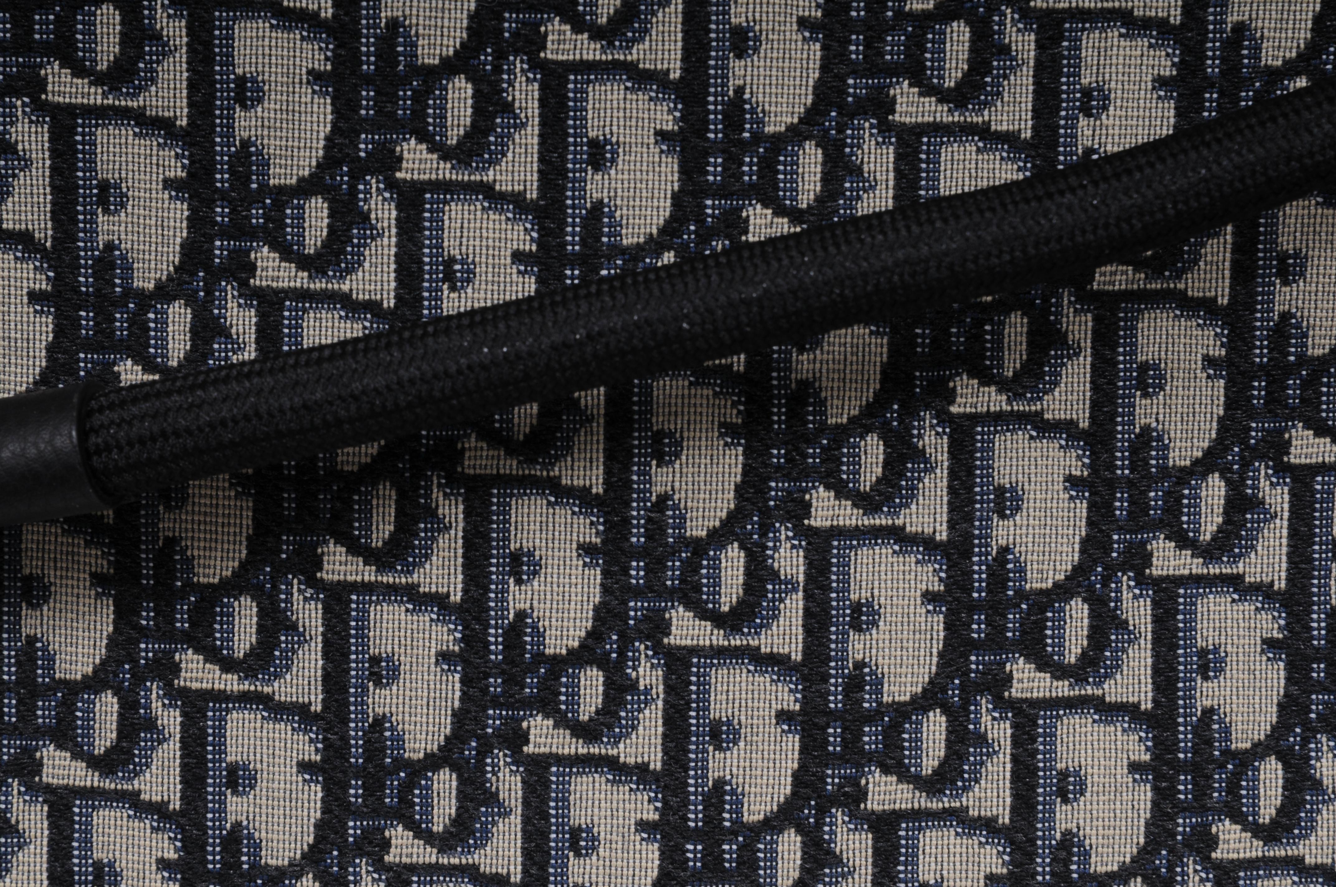 Dior Logo Obliquo Marsupio da polso Cartella da viaggio File Nero Blu Ipad Documento in vendita 1