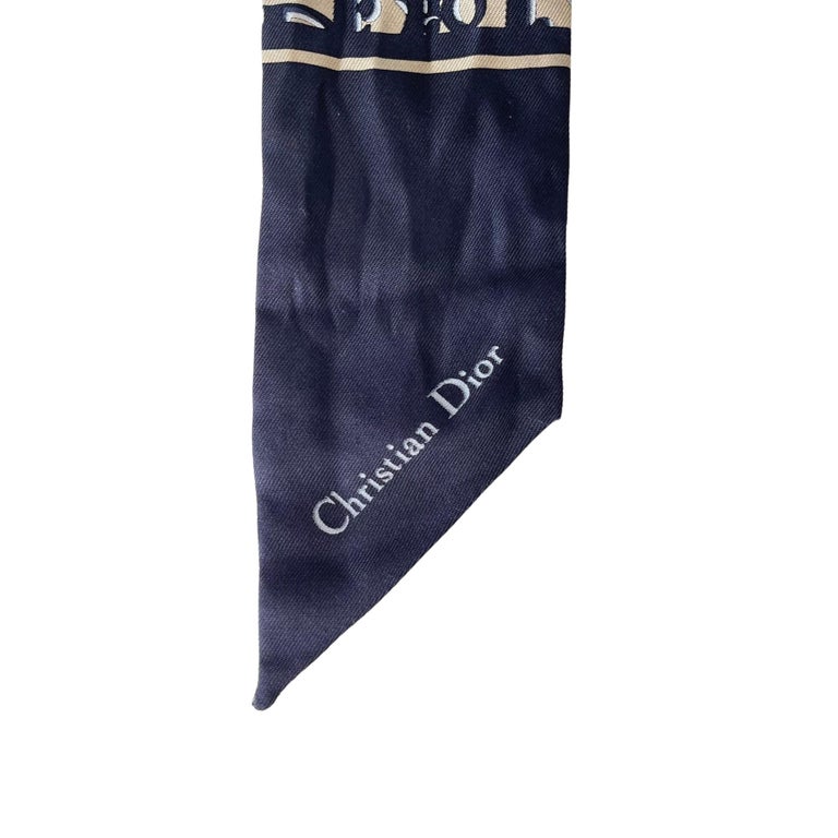Dior Oblique Mitzah Navy Blue Oblique Silk Twill Scarf at 1stDibs | dior  scarf, dior silk scarf, dior scarf silk