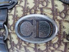 Dior Oblique Monogram Trotter Signature Boston 866785 Brown Nylon Satchel