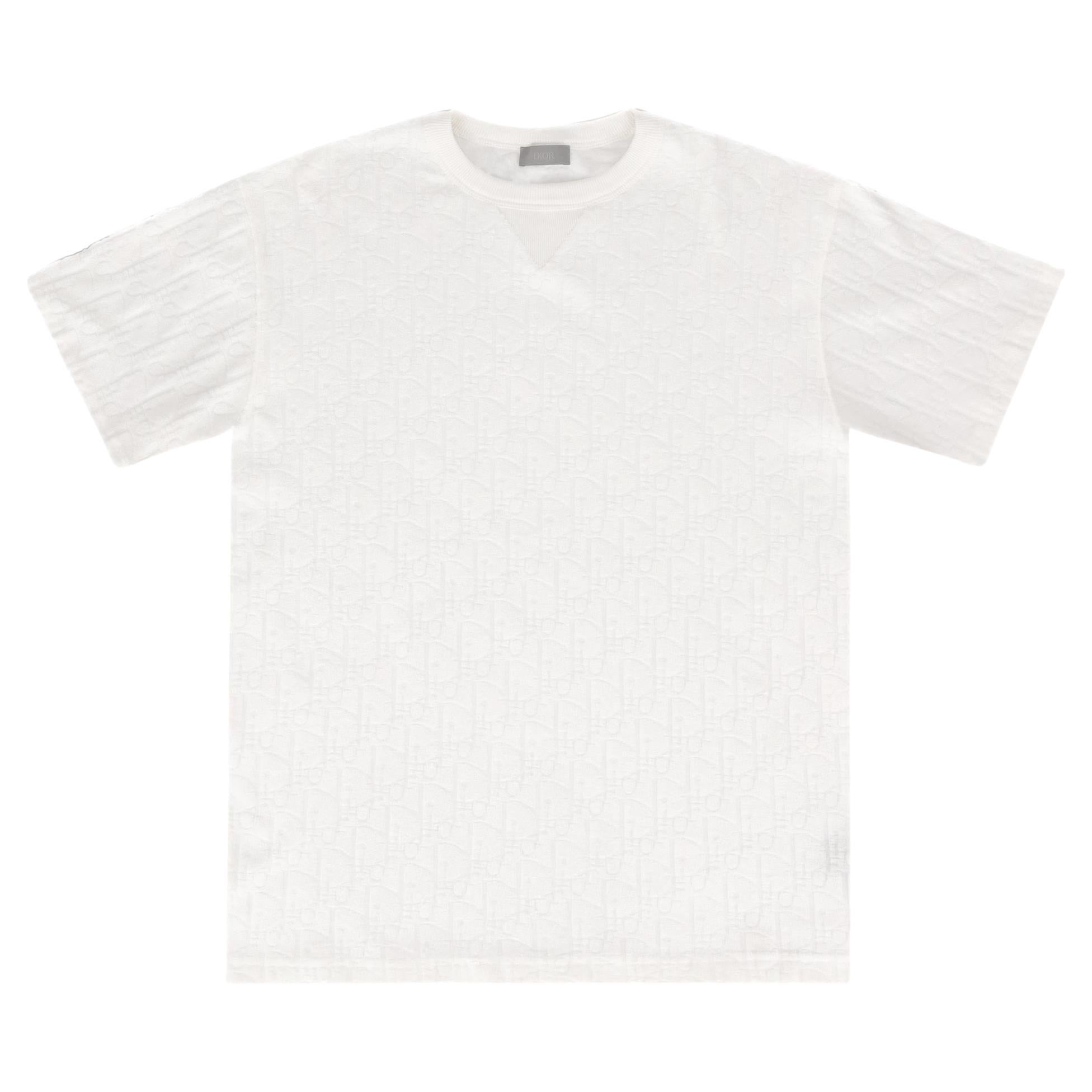 Camiseta Dior Oblique Relaxed-Fit de algodón jacquard