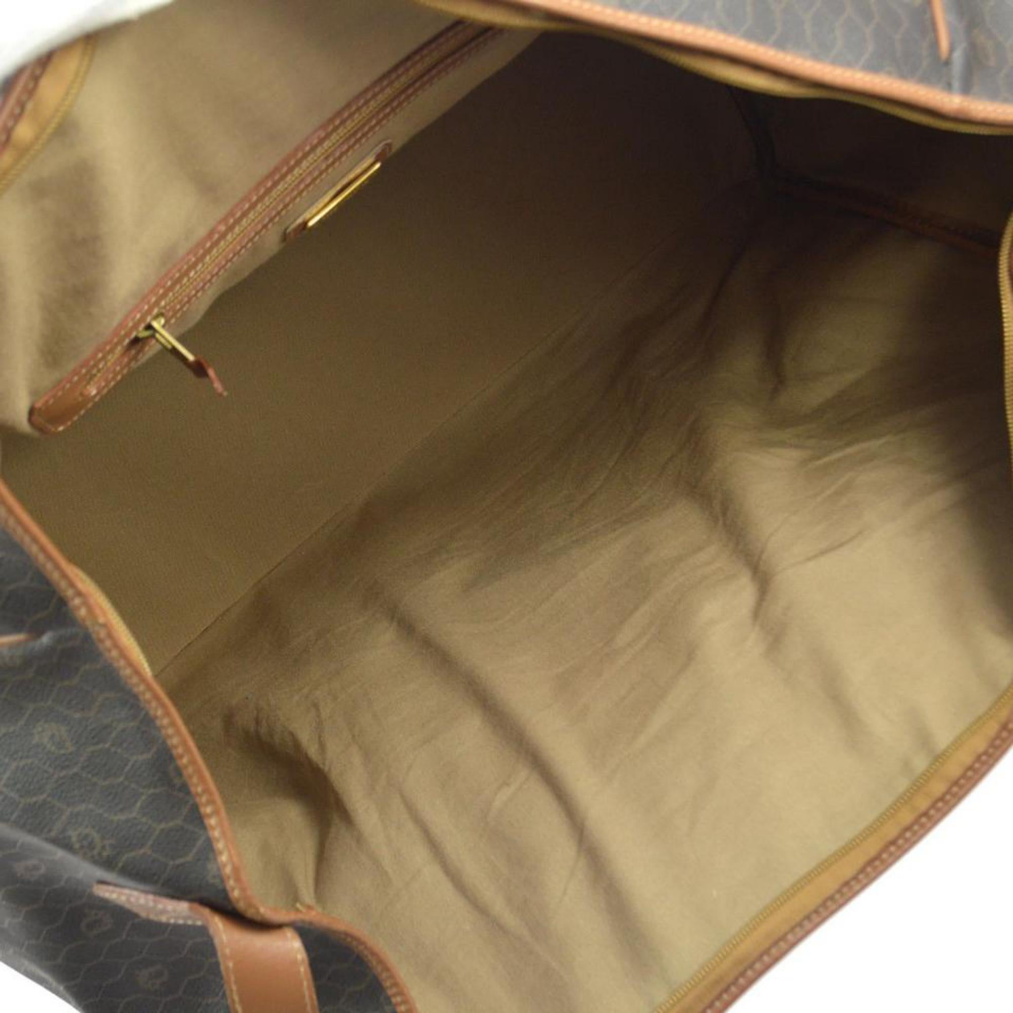 Dior Oblique Signature Duffle Boston 865965 Brown Canvas Weekend/Travel Bag In Good Condition For Sale In Forest Hills, NY