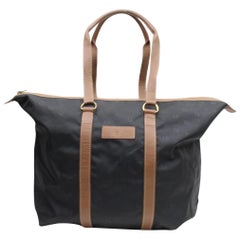 Dior Oblique Signature Monogram Trotter Zip 868295 Black Nylon Tote