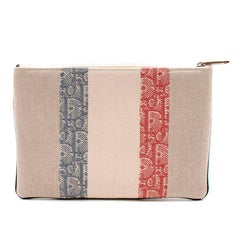 Dior Oblique Stripe Canvas Pouch