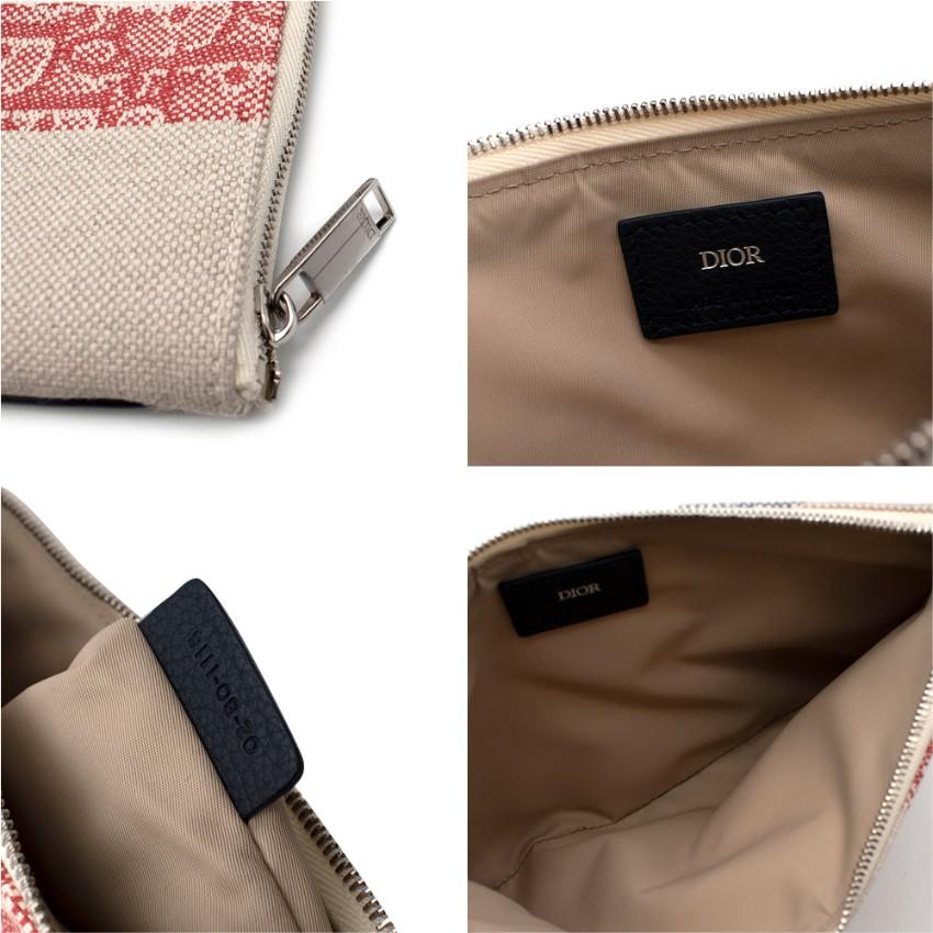 Dior Oblique Stripe Canvas Pouch  2