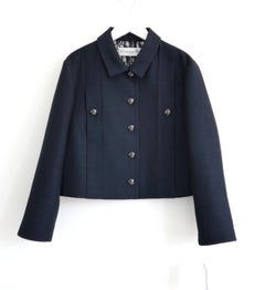 Dior Oblique Wool & Silk Twill Cropped Jacket Spring 2022