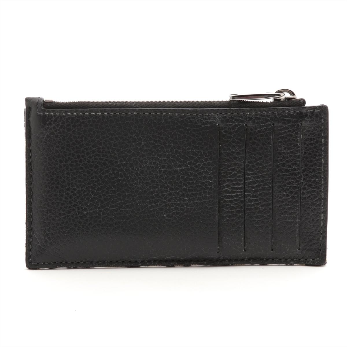Dior Oblique Zipped Card Holder Black x Navy In Good Condition For Sale In Indianapolis, IN