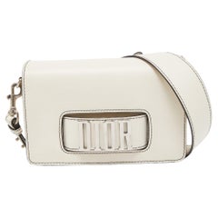 Sac à bandoulière Dio(r)evolution Dior en cuir blanc cassé