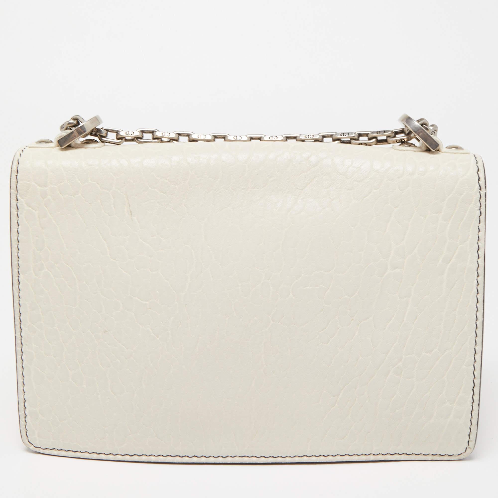 Dior Off White Leather J'adior Flap Shoulder Bag 7