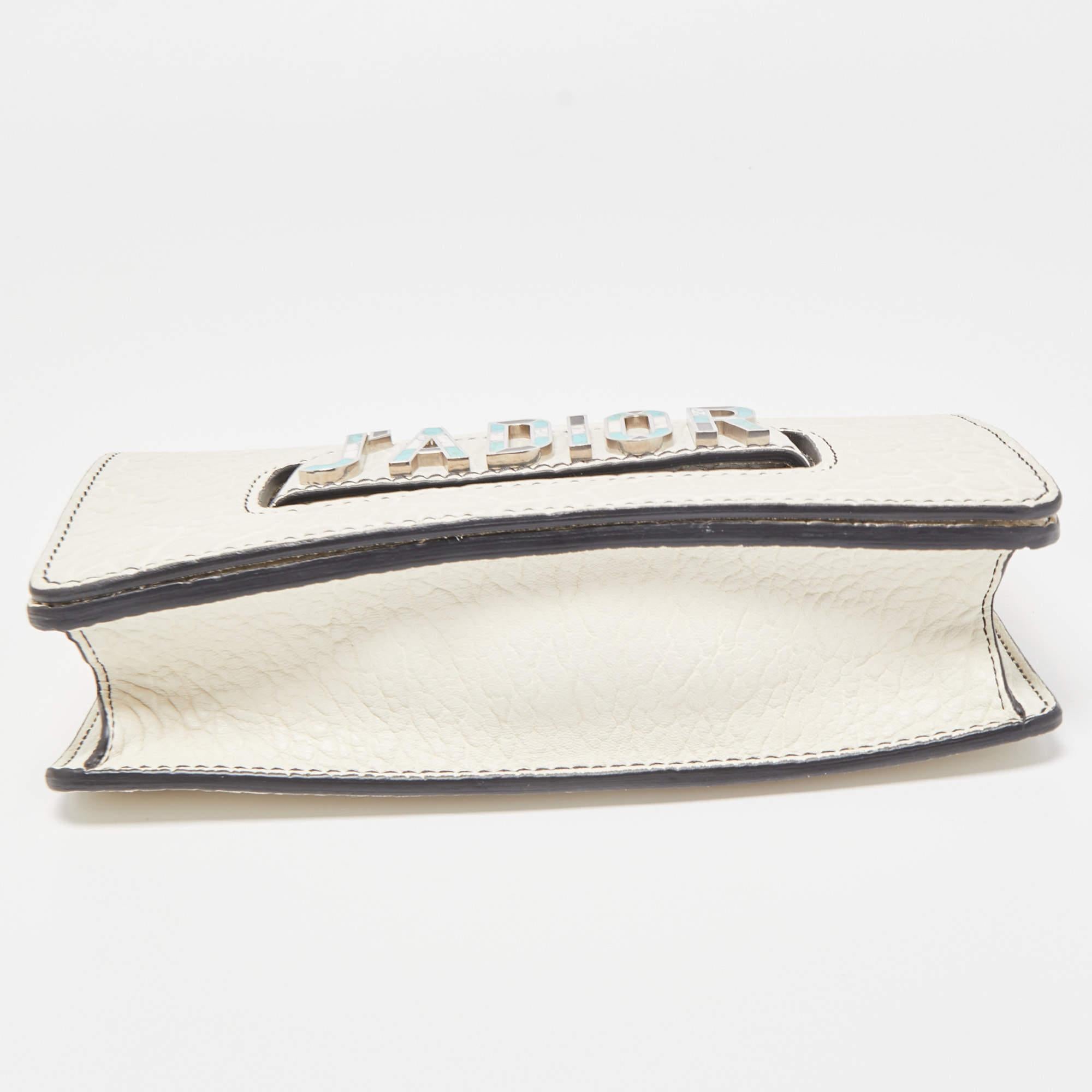 Dior Off White Leather J'adior Flap Shoulder Bag 9