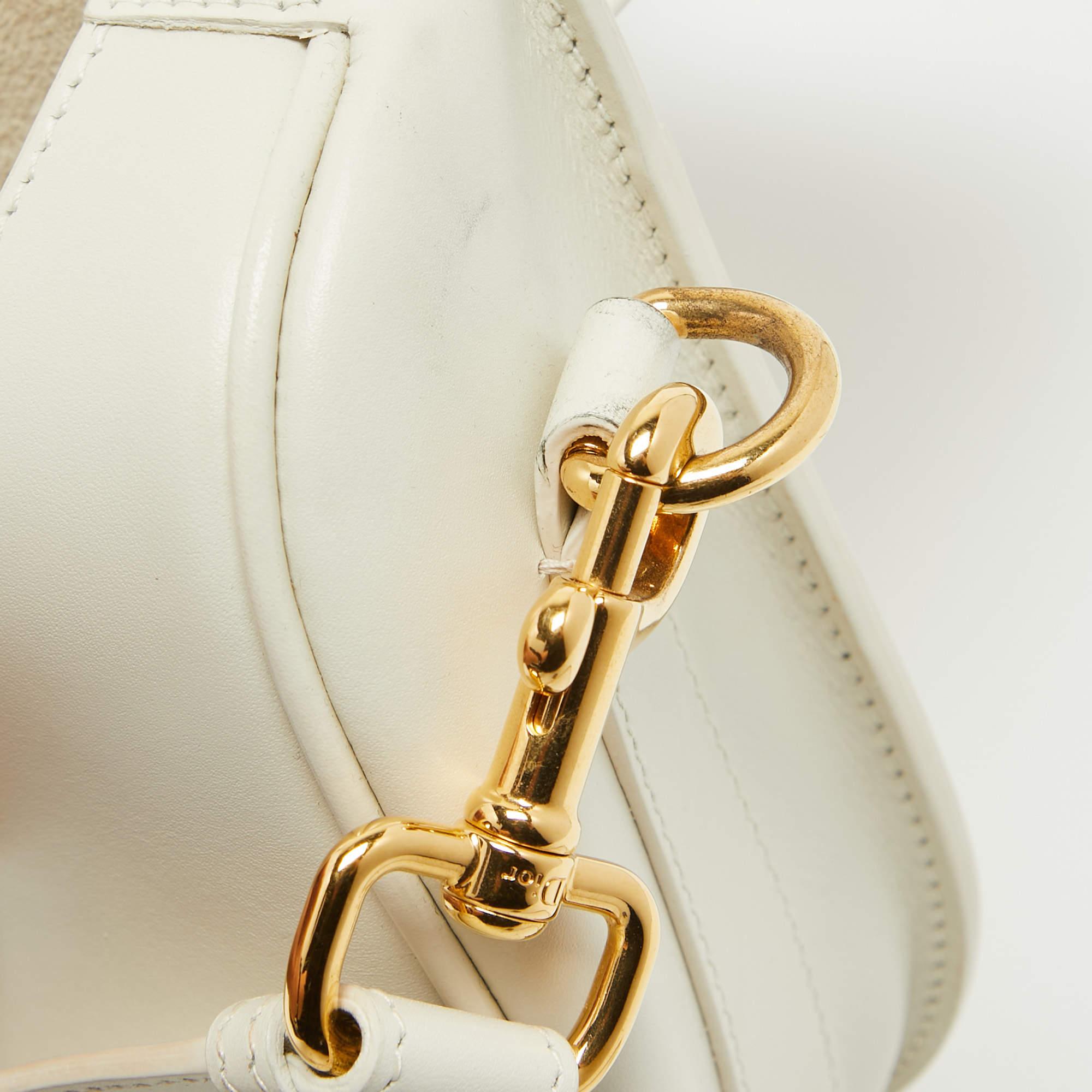 Dior Off White Leather Medium Bobby Shoulder Bag 6