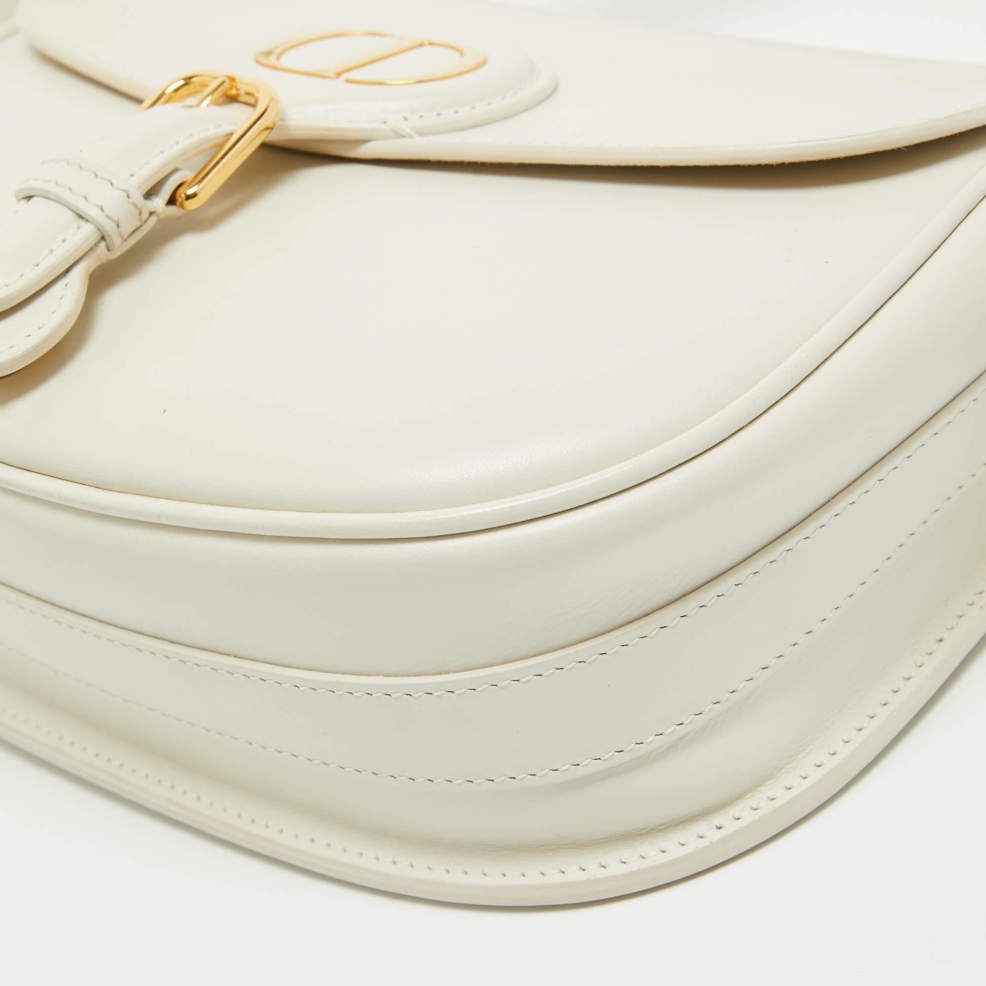 Dior Off White Leather Medium Bobby Shoulder Bag 12