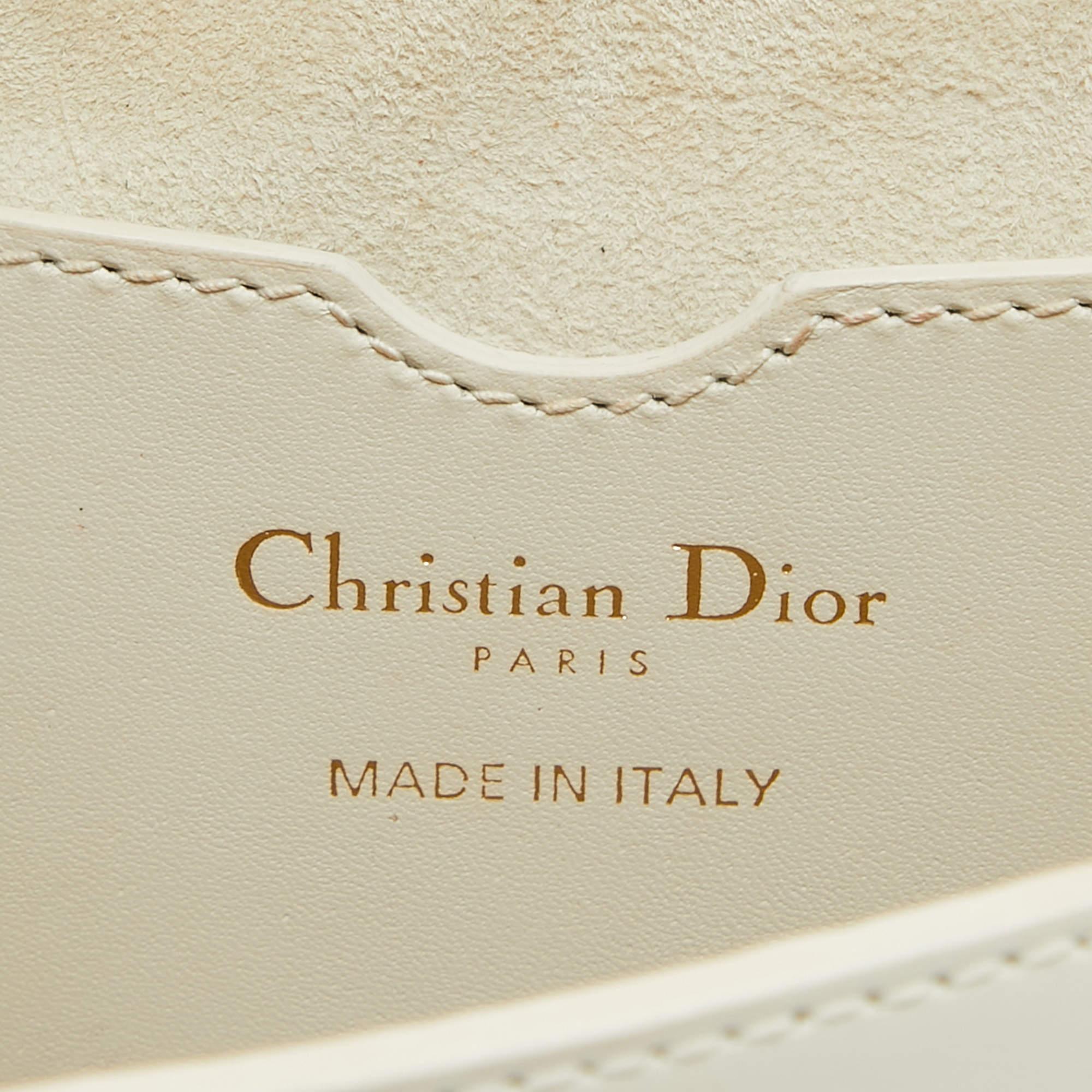 Dior Off White Leather Medium Bobby Shoulder Bag 12
