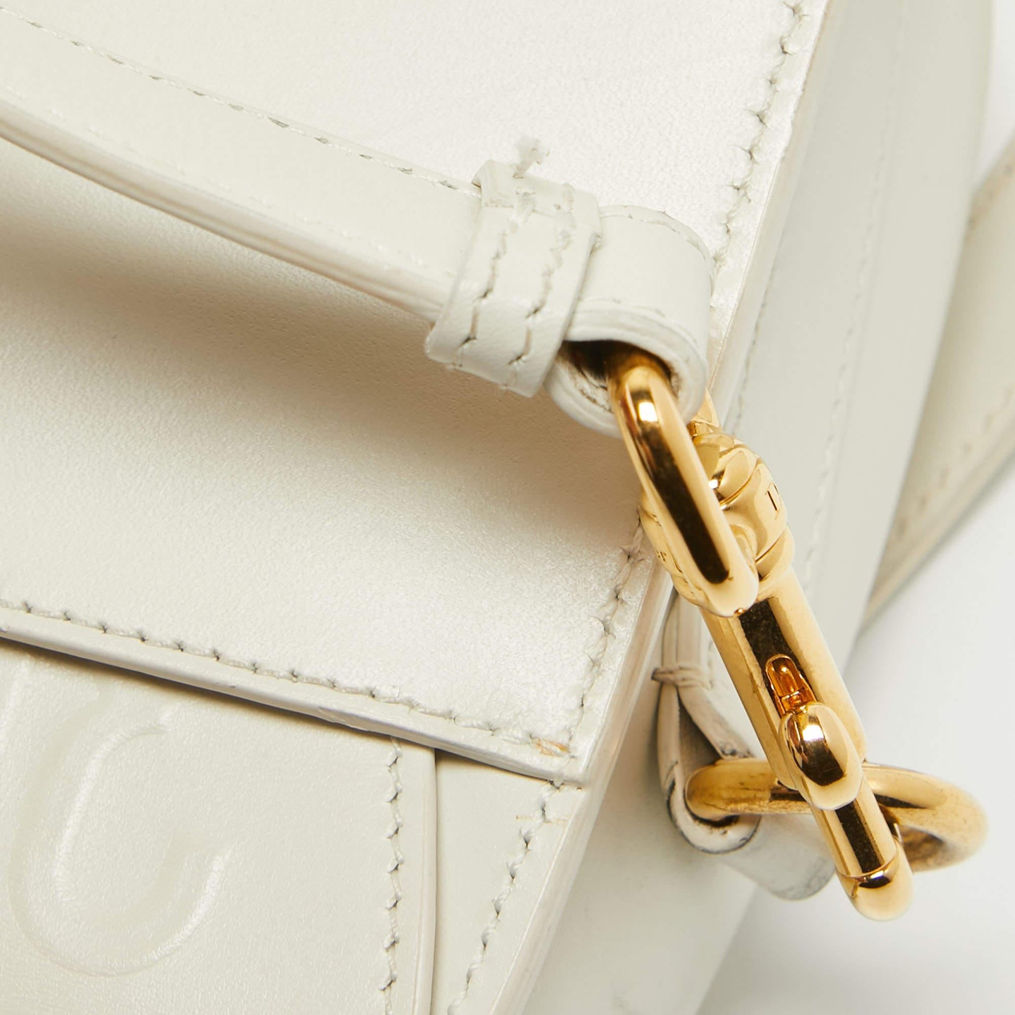 Dior Off White Leather Medium Bobby Shoulder Bag 4