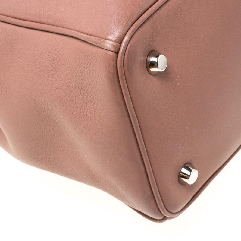 Dior Old Rose Leather Large Diorissimo Shopper Tote 3