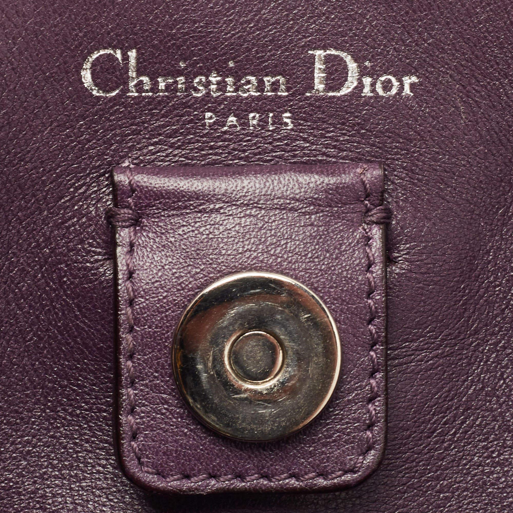 Dior Old Rose Leather Large Diorissimo Shopper Tote en vente 6
