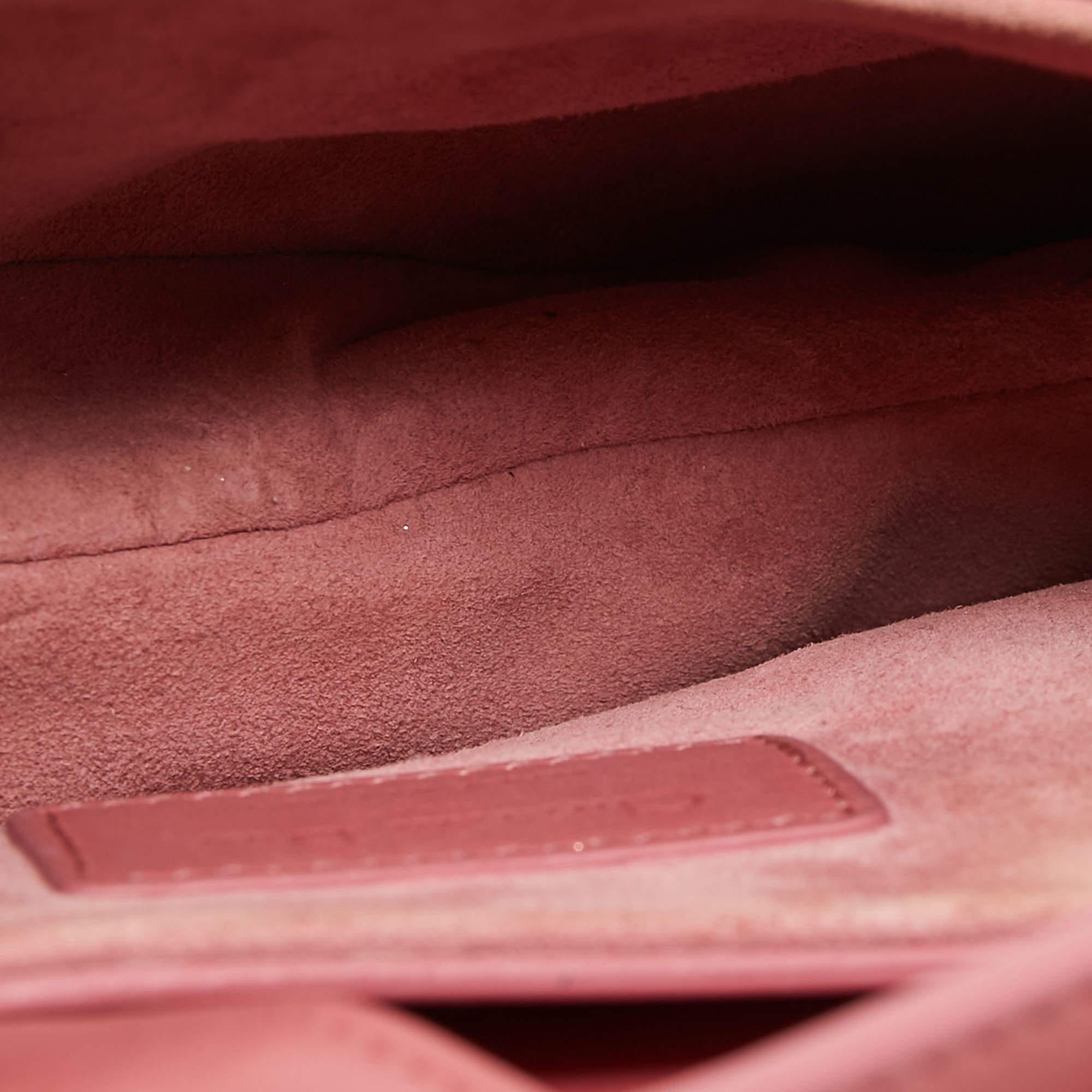 Dior Old Rose Mini Leather Saddle Bag 5