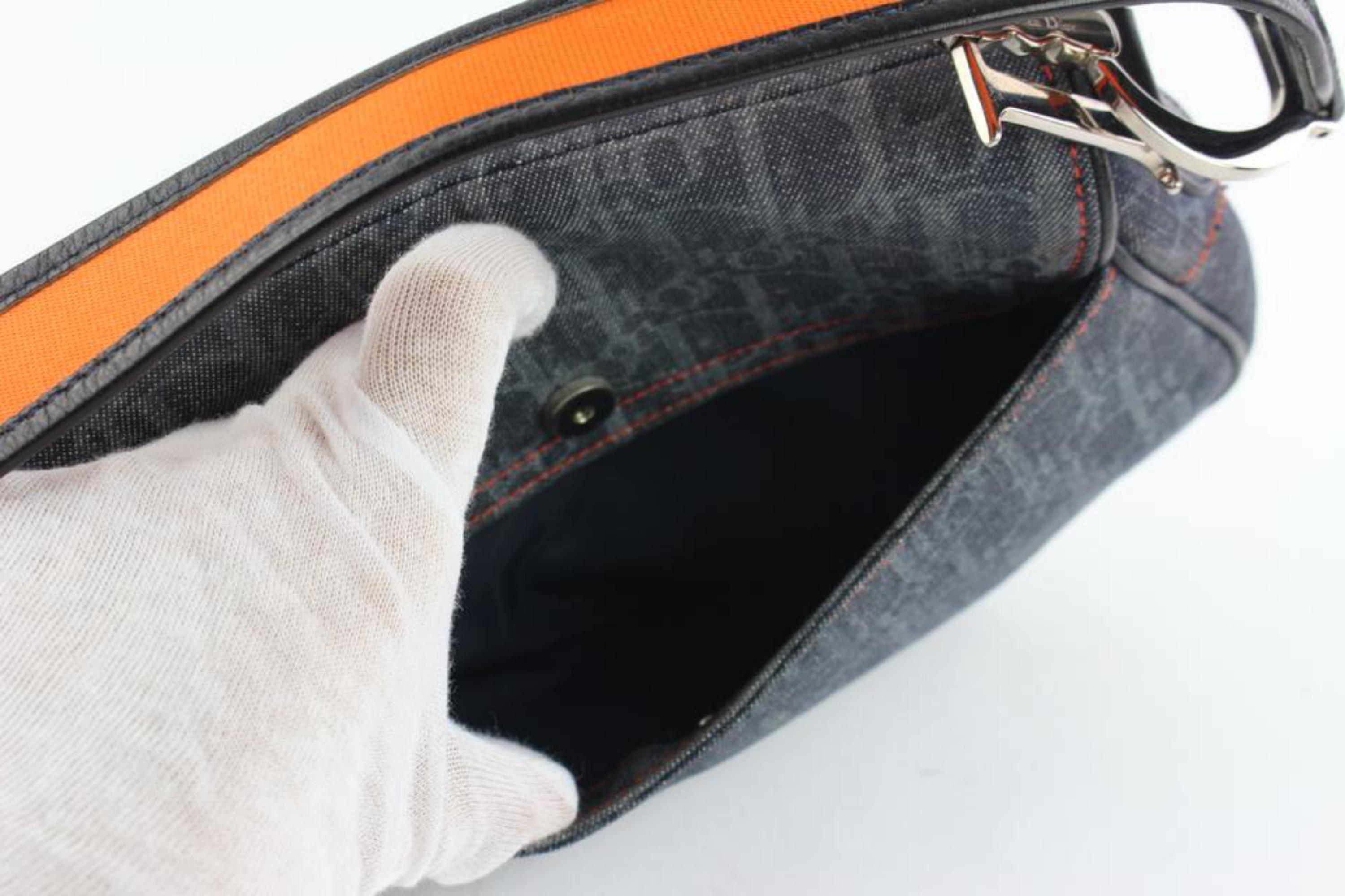 orange dior saddle bag