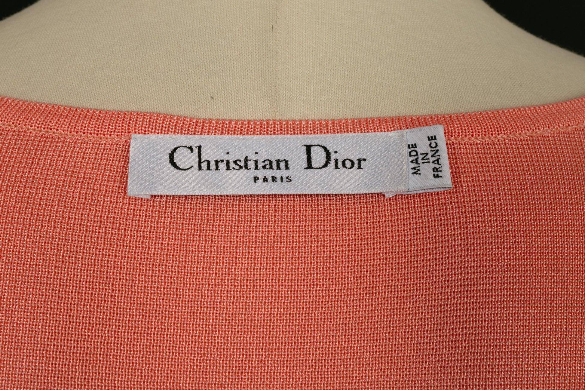 Dior Orangey Pink Top / Twin Set, 2003  For Sale 6