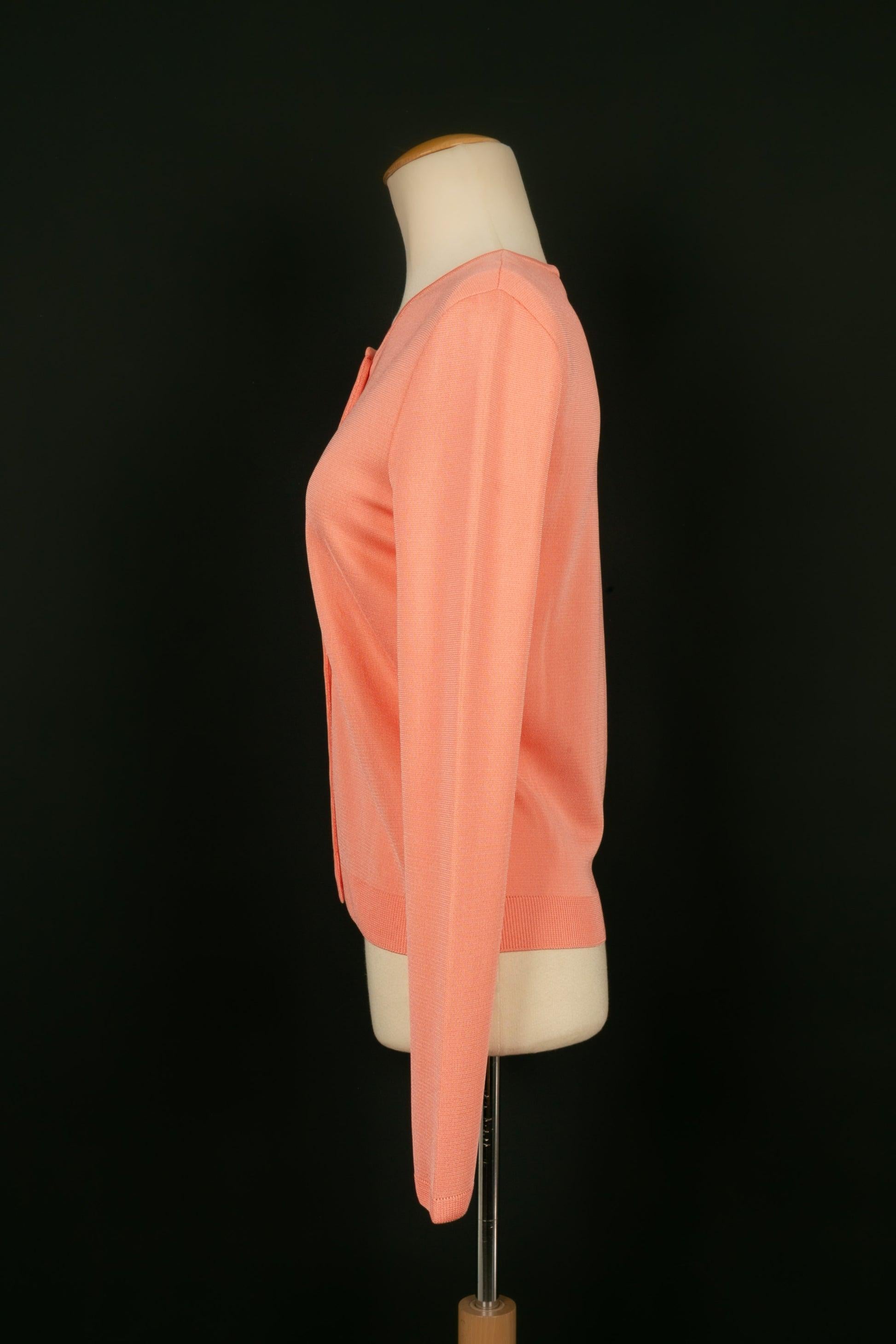 Dior Orangefarbenes rosafarbenes Top / Twin-Set, 2003 im Zustand „Hervorragend“ im Angebot in SAINT-OUEN-SUR-SEINE, FR