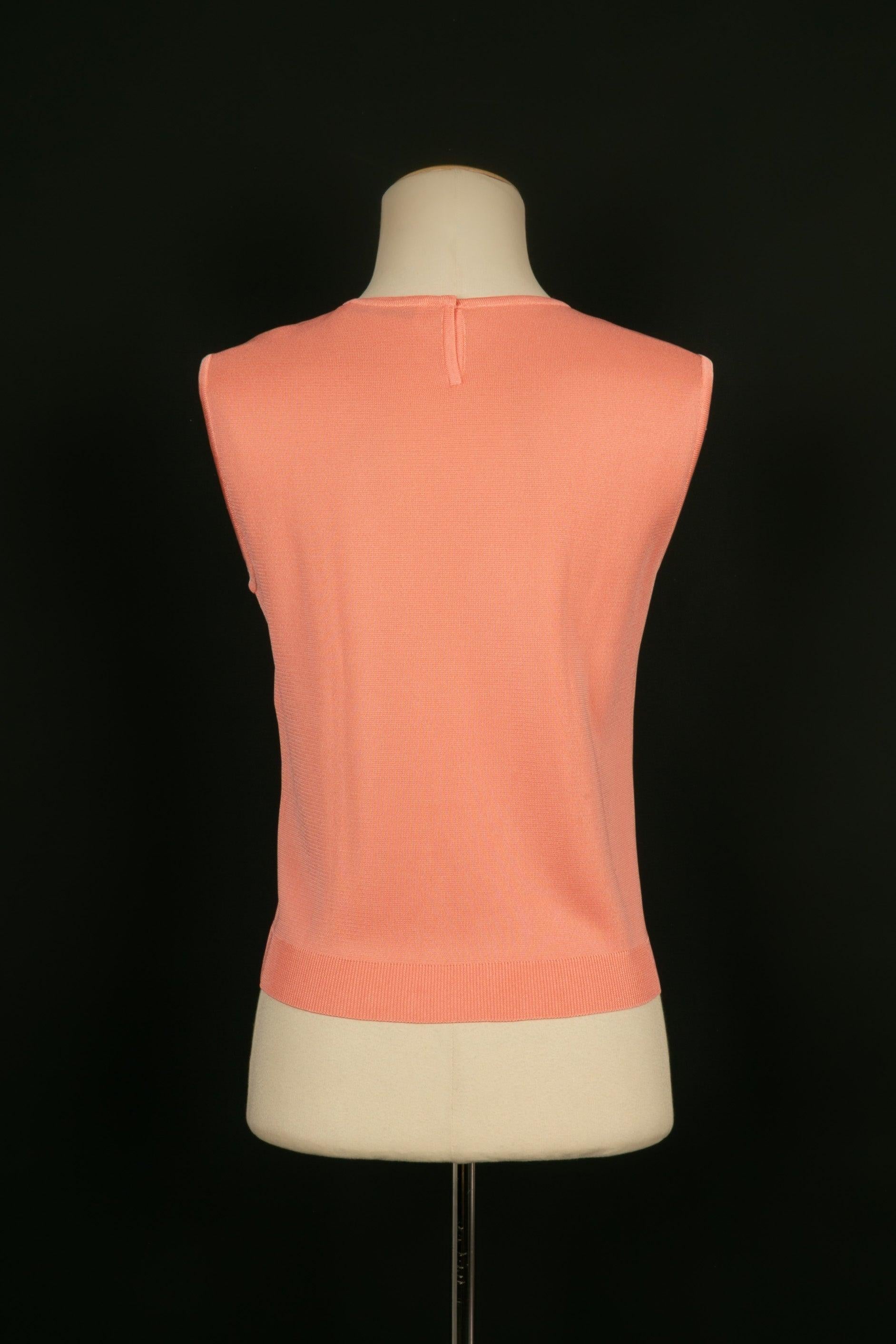 Dior Orangefarbenes rosafarbenes Top / Twin-Set, 2003 im Angebot 2
