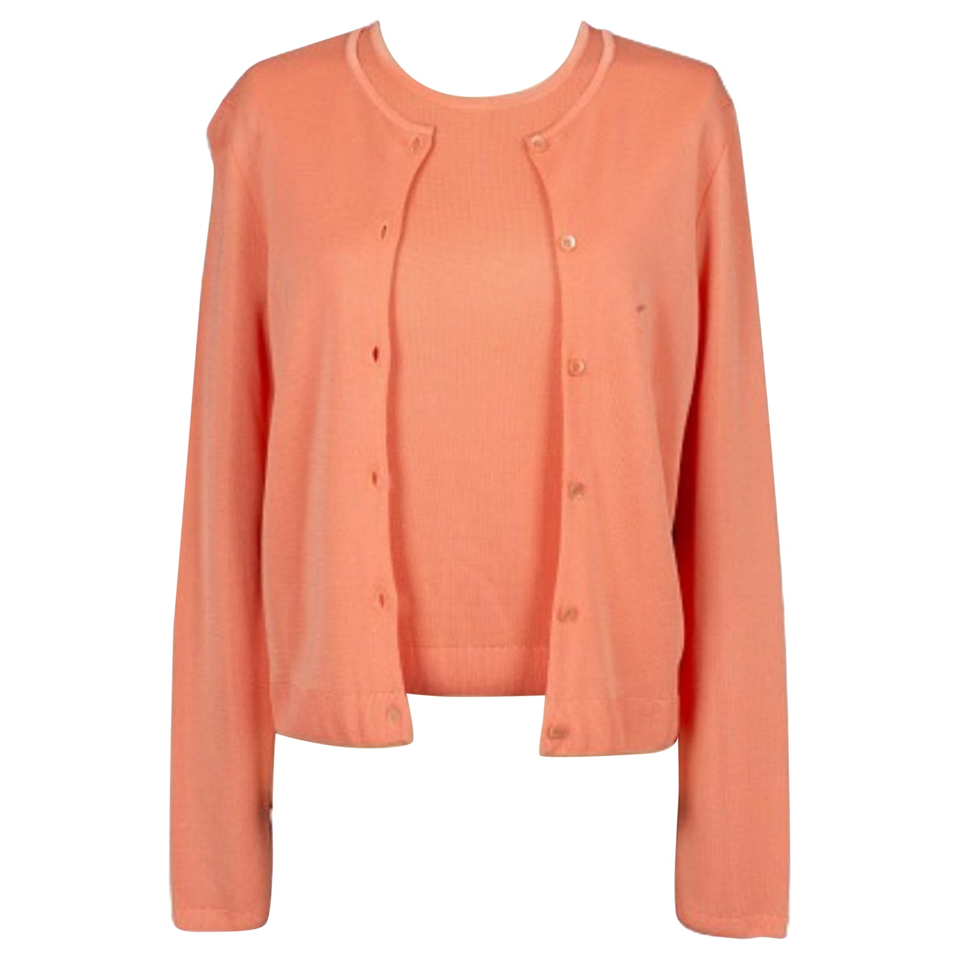 Ensemble jumeau Dior rose orangé, 2003 en vente
