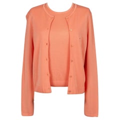 Dior Top rosa anaranjado / Conjunto gemelo, 2003