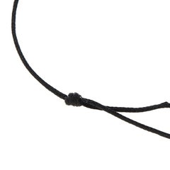 Dior Oui Diamond 18K Yellow Gold Black Cord Bracelet