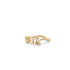 Dior 'Oui' Yellow Gold and Diamond Ring