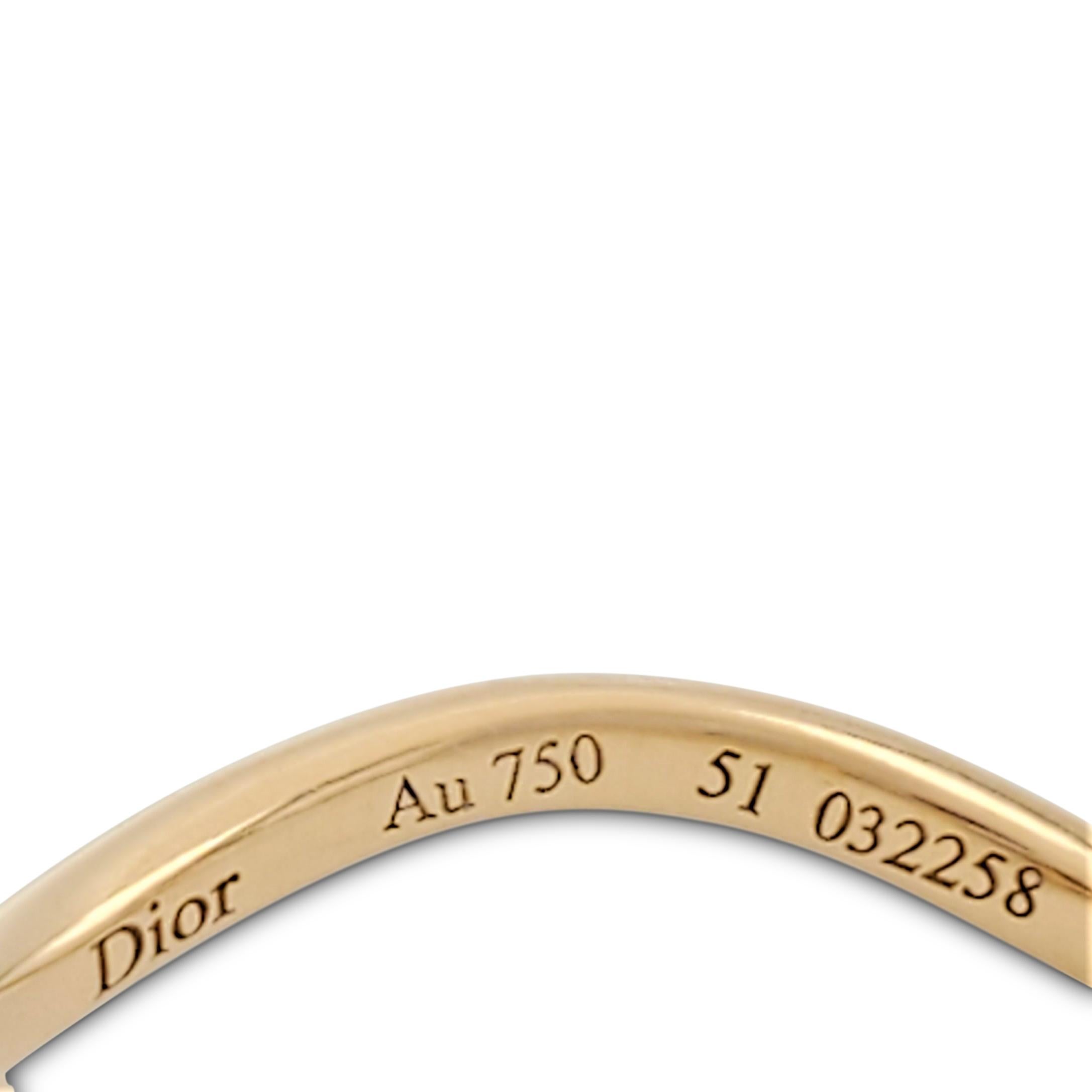 Dior 'Oui' Ring aus Gelbgold und Diamanten im Zustand „Hervorragend“ in New York, NY
