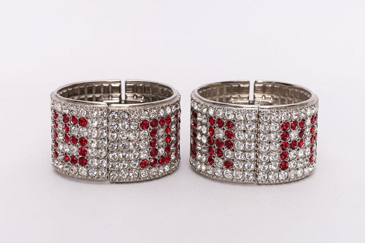 Christian Dior - Pair of cuff bracelet 