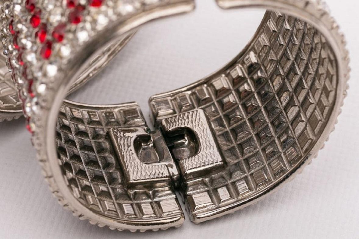 Dior Pair of Rhinestones Bracelets For Sale 1
