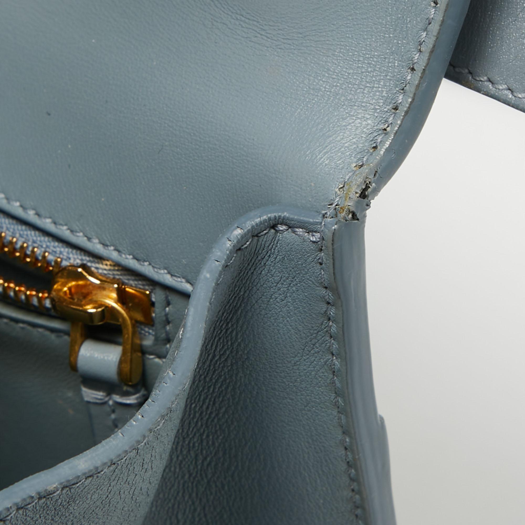 Dior Pale Blue Leather 30 Montaigne Shoulder Bag 5
