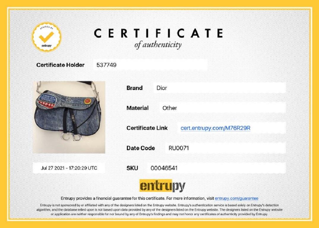 Gray Dior Patchwork Speedway Denim Saddle Bag 820da2