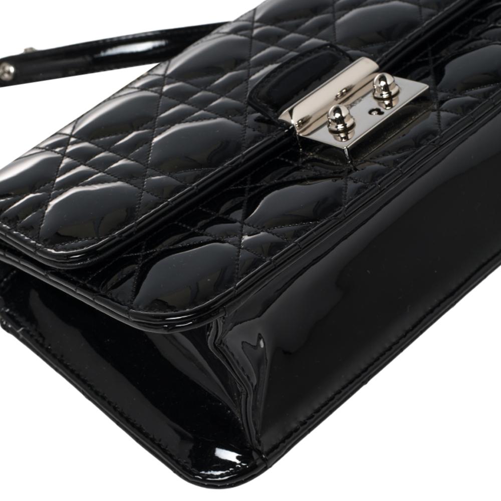 Dior  Patent Leather Miss Dior Promenade Chain Bag 3