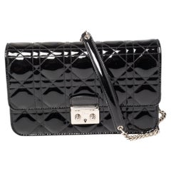 Dior  Patent Leather Miss Dior Promenade Chain Bag